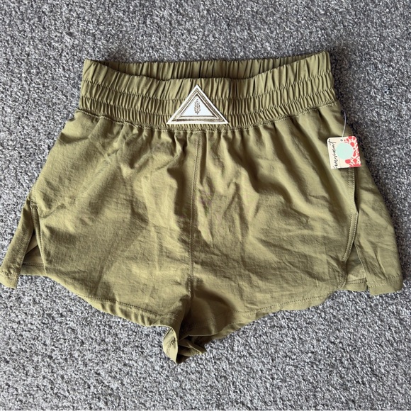 NWT Free People Movement Next Round Shorts Olive Green | Size M - Picture 2 of 5